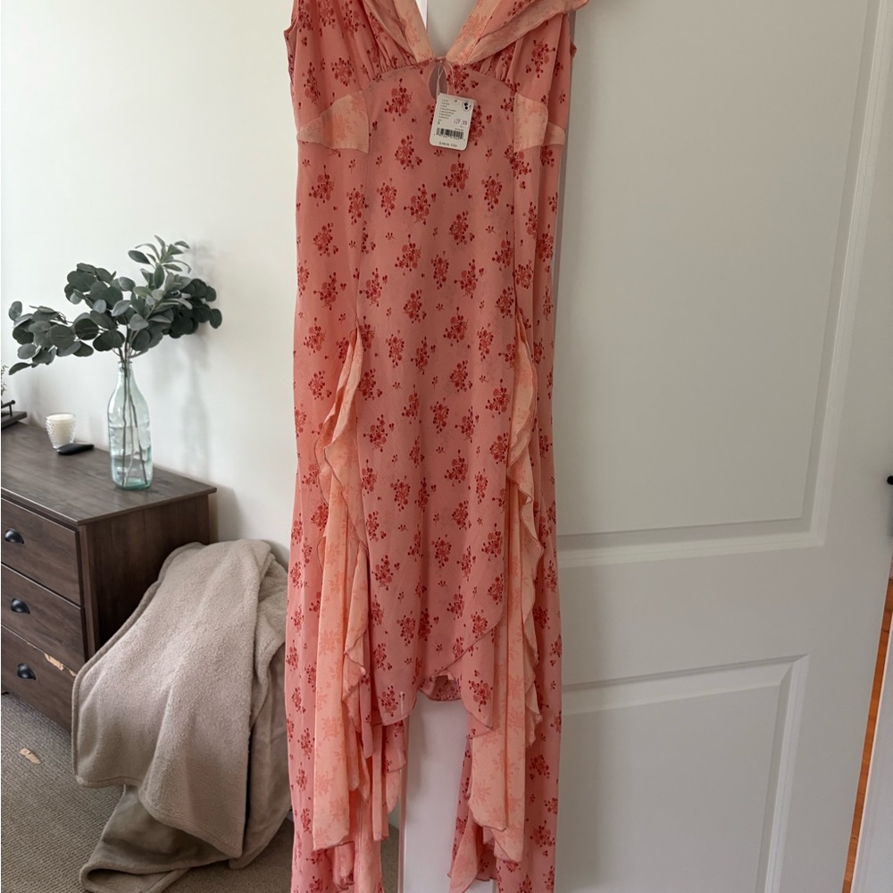 Free People Pink Floral Dress